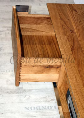 TV-Lowboard 181x35x56cm ACERRO rustikale Asteiche massiv TV-Lowboard 181x35x56cm ACERRO rustikale Asteiche massiv