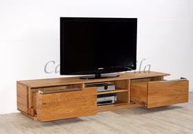 Massivholz TV-Kommode Breit 181 cm ACERRO eiche massiv natur geölt casademobila Goslar