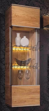 78.AC-76385RX schwebe Vitrine Asteiche natur geölt Massivholz 78.AC-76385RX Hängevitrine Asteiche natur geölt Massivholz