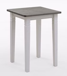 Kleine Hochtisch Fjord landhaus 78x78cm Höhe 103cm Kiefer massiv weiß grau lackiert bei Casademobila Goslar Kleine Hochtisch Fjord landhaus 78x78cm Höhe 103cm Kiefer massiv weiß grau lackiert bei Casademobila Goslar