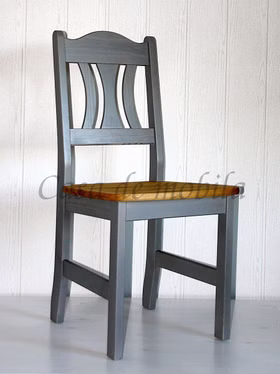 Esszimmerstuhl 44x92x45cm KRISTEL Kiefer massiv 2farbig grau / gelaugt geölt von Casademobila Goslar Esszimmerstuhl 44x92x45cm KRISTEL Kiefer massiv 2farbig grau / gelaugt geölt von Casademobila Goslar