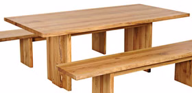 Wangentisch 160x75x90 Wildeiche natur geölt Wangentisch 160x75x90 Wildeiche natur geölt