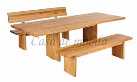 Massivholz küchenbank mit Rückenlehne und Holzbeine 160x92x49cm ZINGST Wildeiche massiv natur geölt Casa de mobila Goslar Massivholz küchenbank mit Rückenlehne und Holzbeine 160x92x49cm ZINGST Wildeiche massiv natur geölt Casa de mobila Goslar