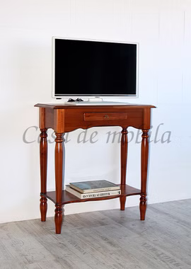 Fernsehtisch mit gedrechselte beinen 74x79x33cm VARESE Pappel massiv Rotbraunfarben lackiert Casademobila Goslar Fernsehtisch mit gedrechselte beinen 74x79x33cm VARESE Pappel massiv Rotbraunfarben lackiert Casademobila Goslar