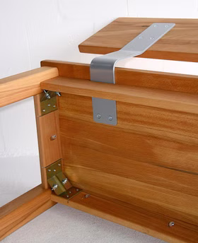 Sitzbank 120x83x53cm TREVA mit Holzlehne Massivholz Echtholz Speisezimmerbank TREVA 120x83x53cm Kernbuche natur geölt Wimmer Casa de Mobila