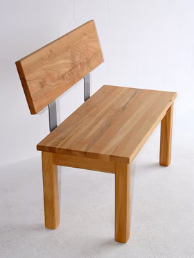 Flurbank mit Holzlehne TREVA 200x83x53cm buche natur geölt Massivholz Flurbank mit Holzlehne TREVA 200x83x53cm Kernbuche natur geölt Wimmer Casa de Mobila