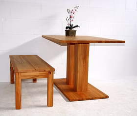 Vollholz Säulentisch TREVA 140x76x95cm Kernbuche, Asteiche natur oder Bianco geölt Wimmer Casa de Mobila Vollholz Säulentisch TREVA 140x76x95cm Kernbuche, Asteiche natur oder Bianco geölt Wimmer Casa de Mobila