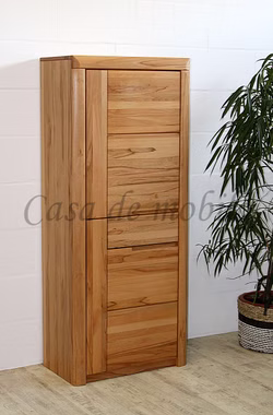 Schrank 71x170x40cm HORIZONT Kernbuche massiv natur geölt links