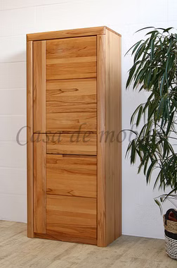 Schrank 71x170x40cm HORIZONT Kernbuche massiv natur geölt links