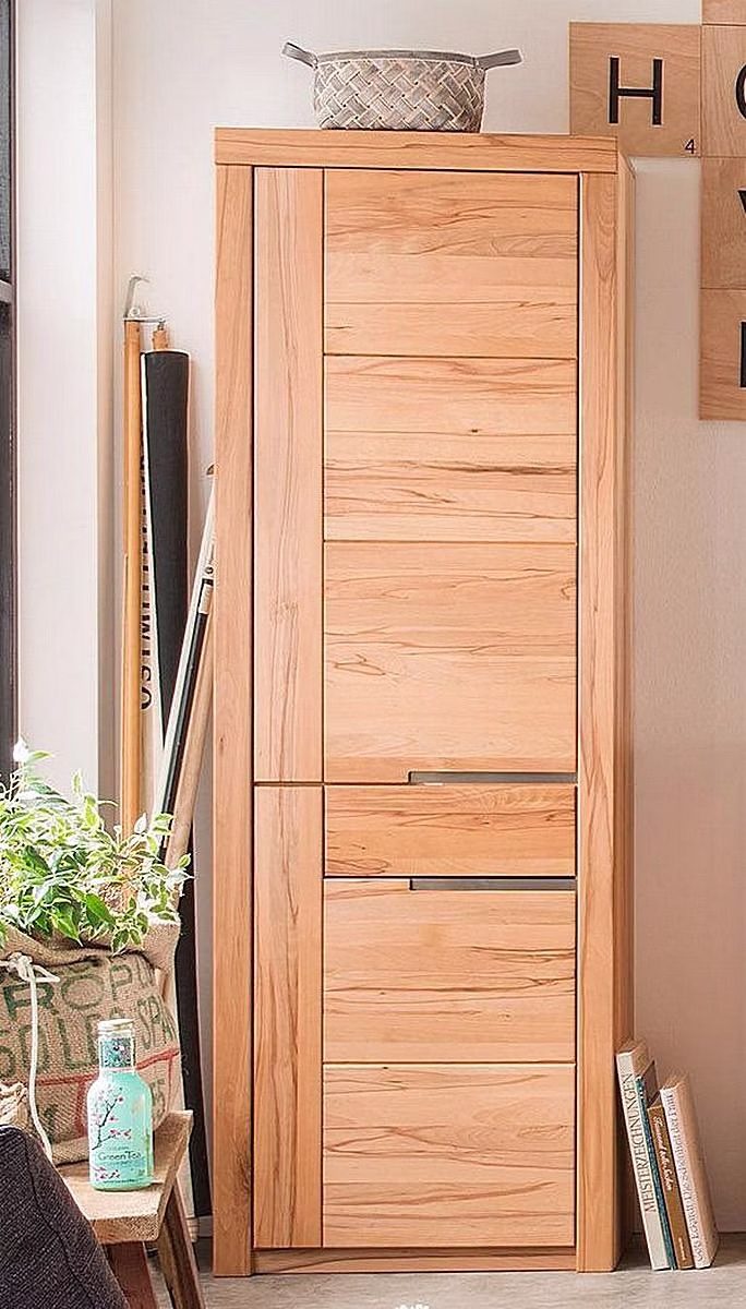 Wohnwand 3teilig Kernbuche massiv geölt Wohnwand Schrank links 2-türig Kernbuche massiv geölt Casa de mobila Goslar