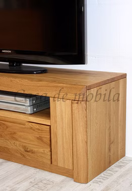 TV-Lowboard 128x45x40cm HORIZONT Wildeiche massiv natur geölt TV-Lowboard 128x45x40cm HORIZONT Wildeiche massiv natur geölt