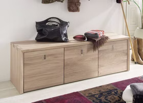 Holz flurbank mit schubladen mit zinkenverbindung Wildeiche massiv garderobenbank weiss bianco geoelt casademobila Goslar Holz flurbank mit schubladen mit zinkenverbindung Wildeiche massiv garderobenbank weiss bianco geoelt casademobila Goslar