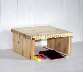 Bildschirm-Aufsatz 35x17x35cm CONTRA für Schreibtisch Kiefer massiv