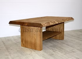 Massivholz Wohnzimmertisch mit Ablage TUNDRA 110x45x70cm Fichte massiv antik gewachst Casa de mobila Goslar Massivholz Wohnzimmertisch mit Ablage TUNDRA 110x45x70cm Fichte massiv antik gewachst Casa de mobila Goslar