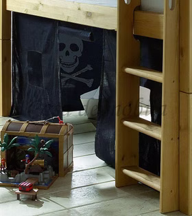 Vorhang 4teilig für Hochbett INFANSKIDS TOBYKIDS halbhoch Pirat Vorhang 4teilig für Hochbett INFANSKIDS TOBYKIDS halbhoch Pirat