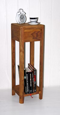 Beistelltisch mit schublade und ablageboden 30x90x30cm LISA Sheesham massiv Casa de mobila Goslar Beistelltisch mit schublade und ablageboden 30x90x30cm LISA Sheesham massiv Casa de mobila Goslar