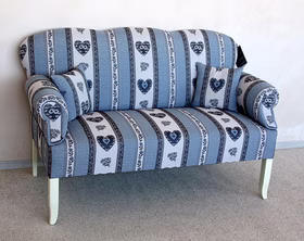 Barnickel ostfriesische sofabank mit armlehne verstellbar Leer blau Casa de Mobila Goslar Barnickel ostfriesische sofabank mit armlehne verstellbar Leer blau Casa de Mobila Goslar