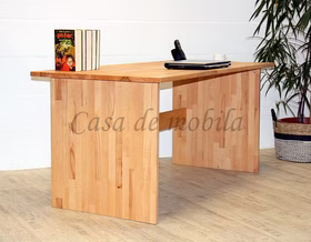 Massivholz Computertisch kernbuche massiv natur geölt 160x74x78cm CONTRA casademobila Goslar kaufen