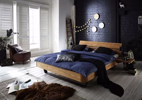 Holzbett runden ecken und Metallbeine U 180x200cm Easy Sleep Wildeiche massiv natur geölt Kopfteil 2 Casa de mobila Goslar Holzbett runden ecken und Metallbeine U 180x200cm Easy Sleep Wildeiche massiv natur geölt Kopfteil 2 Casa de mobila Goslar
