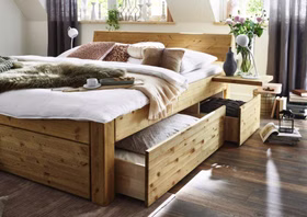 massivholz doppelbett mit 4 schubladen bett 54 cm hoch aus kiefer gelauft geoelt massivholz doppelbett mit 4 schubladen bett 54 cm hoch aus kiefer gelauft geoelt