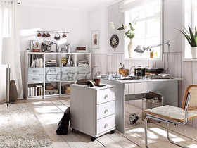 Massivholz Bürotisch Contra 160x74x78cm Kiefernholz massiv weiß lackiert von Casademobila Goslar Massivholz Bürotisch Contra 160x74x78cm Kiefernholz massiv weiß lackiert von Casademobila Goslar