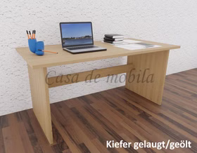Massivholz Computertisch Contra 160x74x78cm Kiefer massiv gelaugt geölt von Casademobila Goslar Massivholz Computertisch Contra 160x74x78cm Kiefer massiv gelaugt geölt von Casademobila Goslar