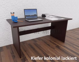 Massivholz Computertisch Contra 160x74x78cm Kiefer massiv dunkelbraun kolonial lackiert von Casademobila Goslar Massivholz Computertisch Contra 160x74x78cm Kiefer massiv dunkelbraun kolonial lackiert von Casademobila Goslar