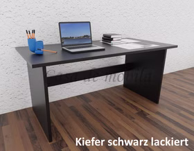 Schreibtisch 160x74x78cm CONTRA Kiefer massiv farbig lackiert von Casademobila Goslar