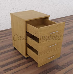 Rollcontainer mit Schubladen und Bügelgriffen 46x69x49cm CONTRA geölt von Casademobila Goslar Rollcontainer mit Schubladen und Bügelgriffen 46x69x49cm CONTRA geölt von Casademobila Goslar