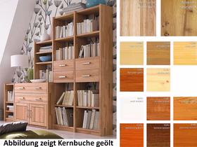 Stufenregal 223x197x46/33cm CONTRA Massivholz geölt Stufenregal 223x197x46/33cm CONTRA kiefer kernbuche wildeiche massiv geölt Casa de mobila Goslar