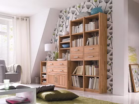 Stufenregal 223x197x46/33cm CONTRA Massivholz geölt Massivholz Bücherregal 223x197x46/33cm CONTRA kernbuche massiv natur geölt Casa de mobila Goslar
