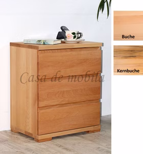 Nachtkommode 3 Schubladen 46x60x35cm SERIE B Kernbuchen geölt Massivholz Nachtkommode mit schubladen SERIE B 46x60x35cm Buche oder kernbuche massiv Livos geölt Casa de mobila Goslar