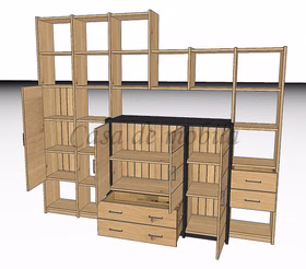 Regalwand Bücherregal stollenwand schmal CONTRA Eiche massiv bianco geölt schwarz casademobila Regalwand Bücherregal stollenwand schmal CONTRA Eiche massiv bianco geölt schwarz casademobila