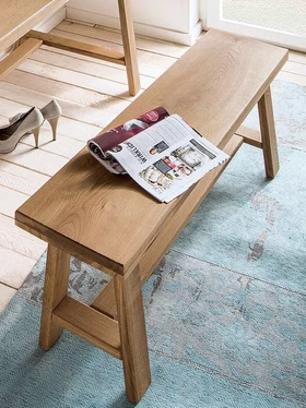 Kleiner Sitzbank 100x45x25 RUSTIKAL Wildeiche massiv geölt Casa de mobila Goslar Kleiner Sitzbank 100x45x25 RUSTIKAL Wildeiche massiv geölt Casa de mobila Goslar