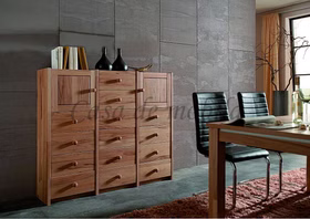 Massivholz Schubladenkommode 136x121x33cm CONTRA Kiefer Buche Eiche von Casademobila Goslar