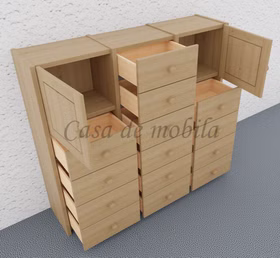 Massivholz Schubladenkommode 136x121x33cm CONTRA Kiefer Buche Eiche von Casademobila Goslar Massivholz Schubladenkommode 136x121x33cm CONTRA Kiefer Buche Eiche von Casademobila Goslar