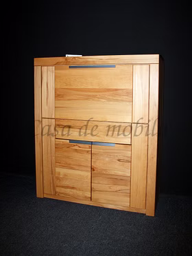 Sekretär 102x120x40cm HORIZONT Kernbuche natur geölt Rohstahlgriffe Sekretär 102x120x40cm HORIZONT Kernbuche natur geölt Rohstahlgriffe
