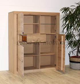geschirrschrank modern niedrige höhe HORIZONT 115x137x40cm Wildeiche massiv Bianco geölt Glastür rechts Casa de mobila Goslar geschirrschrank modern niedrige höhe HORIZONT 115x137x40cm Wildeiche massiv Bianco geölt Glastür rechts Casa de mobila Goslar