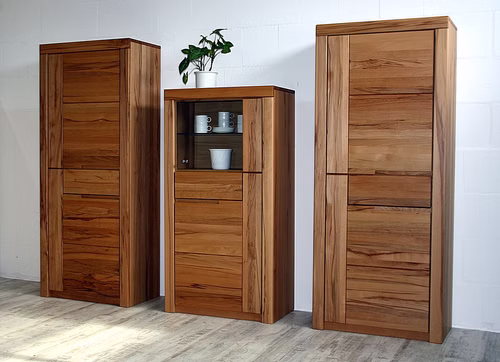 Wohnwand 3teilig Kernbuche massiv geölt Wohnwand 3teilig Kernbuche massiv geölt