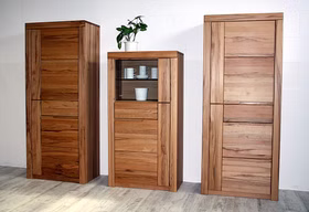 Wohnwand 3teilig Kernbuche massiv geölt Wohnwand 3teilig Kernbuche massiv geölt