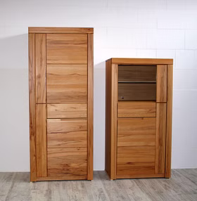 Wohnzimmerschrank-Set 2teilig Kernbuche massiv geölt Schrank Set 2-teilig, Kernbuche massiv Natur geölt Casa de mobila Goslar