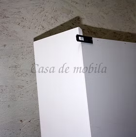 Hängevitrine 37x62x17cm Pappel massiv weiß lackiert Hängevitrine 37x62x17cm Pappel massiv weiß lackiert