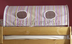 Tunnelzelt für Hochbett INFANSKIDS TOBYKIDS Streifen Tunnelzelt für Hochbett INFANSKIDS TOBYKIDS Streifen
