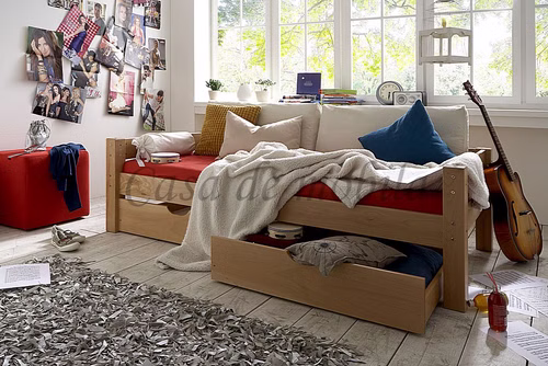 Bett 90x200 TOBYKIDS Massivholz