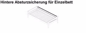 Bett 210x59x101cm Buche massiv geölt