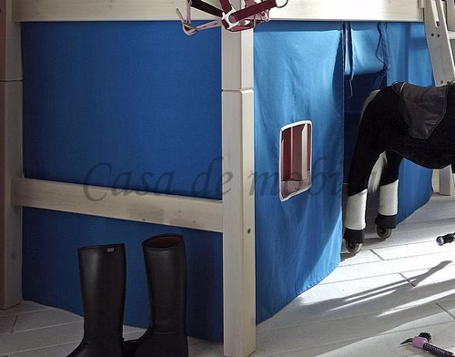 Vorhang 4teilig für Hochbett INFANSKIDS TOBYKIDS mittelhoch Türkisblau Vorhang 4teilig für Hochbett INFANSKIDS TOBYKIDS mittelhoch Türkisblau