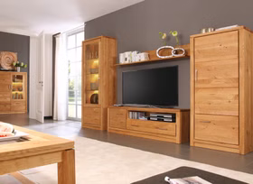 Wohnzimmer Vitrinenschrank Arumo 72x195x41cm rustikale asteiche massiv natur geölt Casa de mobila Goslar Wohnzimmer Vitrinenschrank Arumo 72x195x41cm rustikale asteiche massiv natur geölt Casa de mobila Goslar