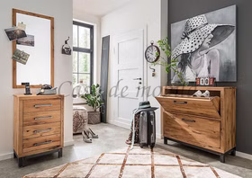 Kleine Flurkommode mit schubladen BREST 50x79x38cm Wildeiche massiv rustikal metallbeine Vintage schwarz Casademobila Goslar Kleine Flurkommode mit schubladen BREST 50x79x38cm Wildeiche massiv rustikal metallbeine Vintage schwarz Casademobila Goslar