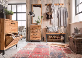 Kleine Dielenkommode mit schubladen BREST 50x79x38cm Wildeiche massiv rustikal metallbeine Vintage schwarz Casademobila Goslar Kleine Dielenkommode mit schubladen BREST 50x79x38cm Wildeiche massiv rustikal metallbeine Vintage schwarz Casademobila Goslar