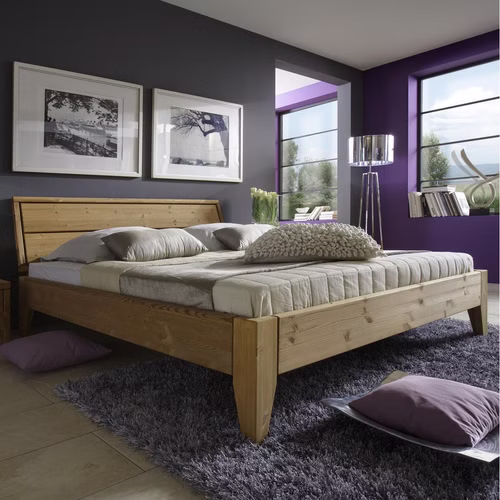Massivholz Doppelbett Easy Sleep 160x200x45cm Kiefer massiv gelaugt geölt, 9416+92XL-5 Casa de mobila Goslar Massivholz Doppelbett Easy Sleep 160x200x45cm Kiefer massiv gelaugt geölt, 9416+92XL-5 Casa de mobila Goslar